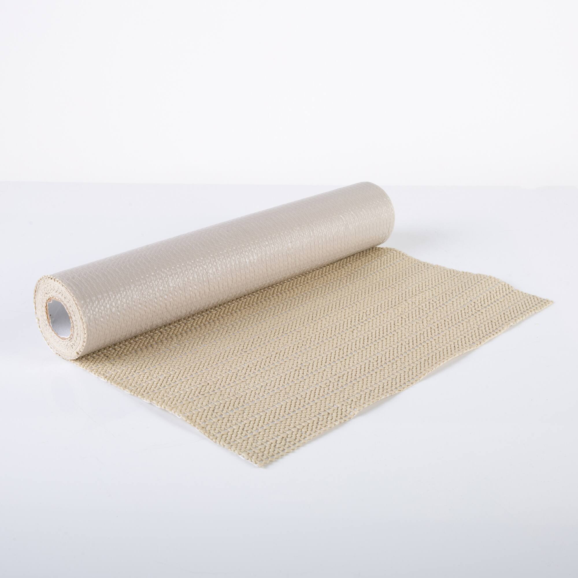 Simplify 10ft. Taupe Smooth Surface Shelf Liner
